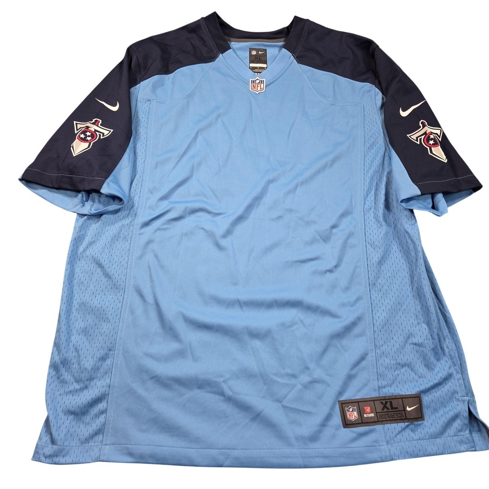 Tennessee Titans Jersey Mens XL Blue Navy NFL Football Nike‎ On Field Blank